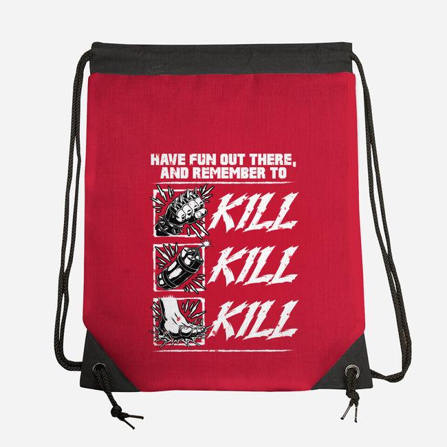 Dungeon Book Kill Quote-None-Drawstring-Bag-Studio Mootant