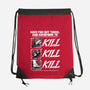 Dungeon Book Kill Quote-None-Drawstring-Bag-Studio Mootant