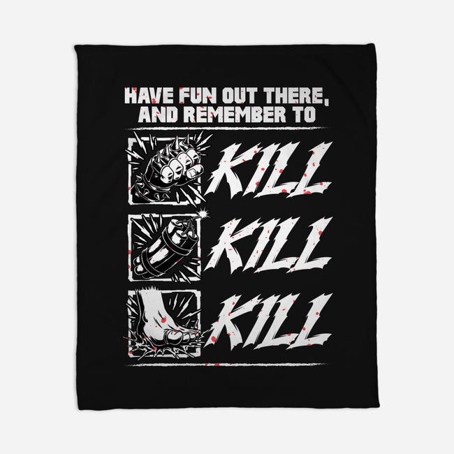 Dungeon Book Kill Quote-None-Fleece-Blanket-Studio Mootant