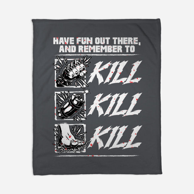 Dungeon Book Kill Quote-None-Fleece-Blanket-Studio Mootant