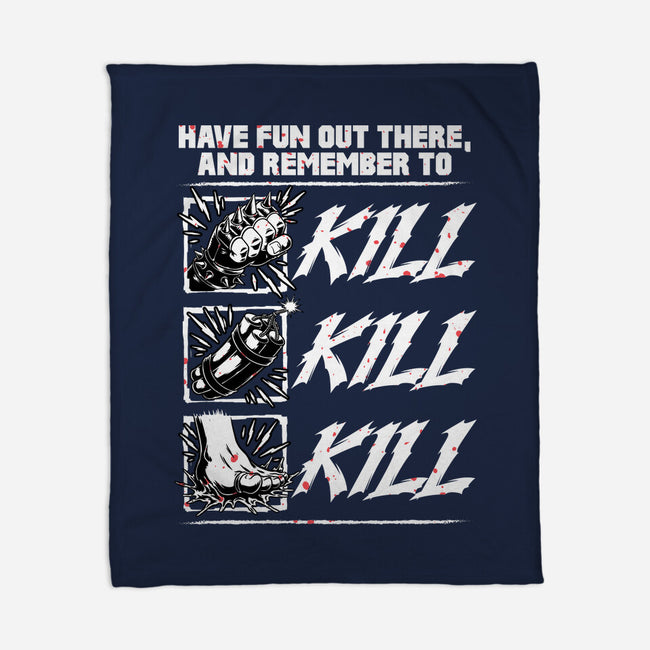 Dungeon Book Kill Quote-None-Fleece-Blanket-Studio Mootant