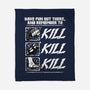 Dungeon Book Kill Quote-None-Fleece-Blanket-Studio Mootant
