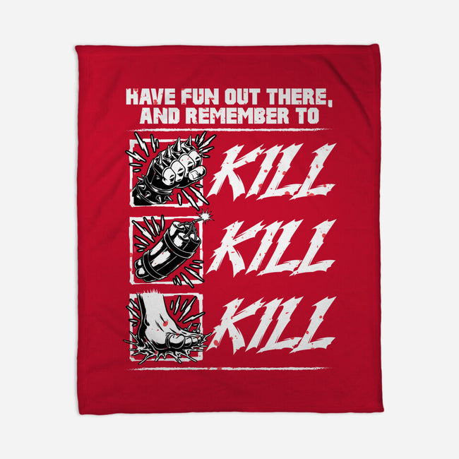 Dungeon Book Kill Quote-None-Fleece-Blanket-Studio Mootant