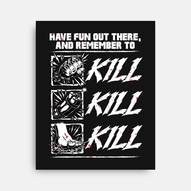Dungeon Book Kill Quote-None-Stretched-Canvas-Studio Mootant
