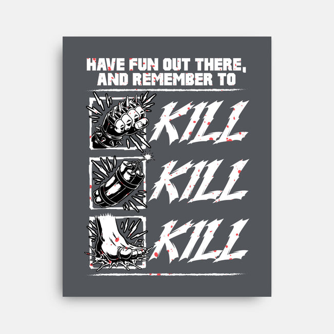 Dungeon Book Kill Quote-None-Stretched-Canvas-Studio Mootant