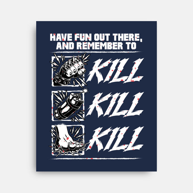 Dungeon Book Kill Quote-None-Stretched-Canvas-Studio Mootant