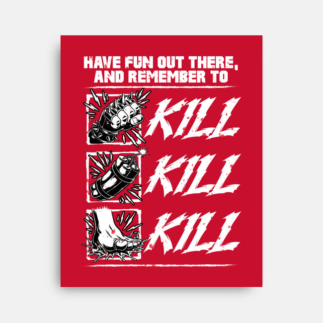 Dungeon Book Kill Quote-None-Stretched-Canvas-Studio Mootant