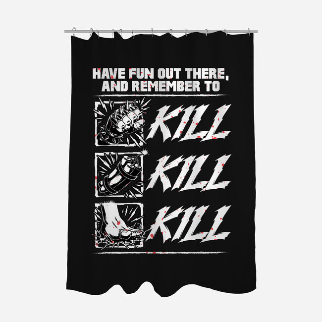 Dungeon Book Kill Quote-None-Polyester-Shower Curtain-Studio Mootant