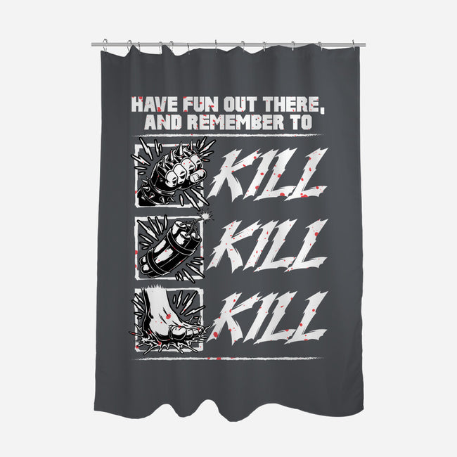Dungeon Book Kill Quote-None-Polyester-Shower Curtain-Studio Mootant