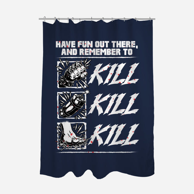 Dungeon Book Kill Quote-None-Polyester-Shower Curtain-Studio Mootant