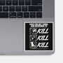 Dungeon Book Kill Quote-None-Glossy-Sticker-Studio Mootant