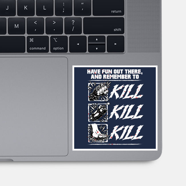 Dungeon Book Kill Quote-None-Glossy-Sticker-Studio Mootant