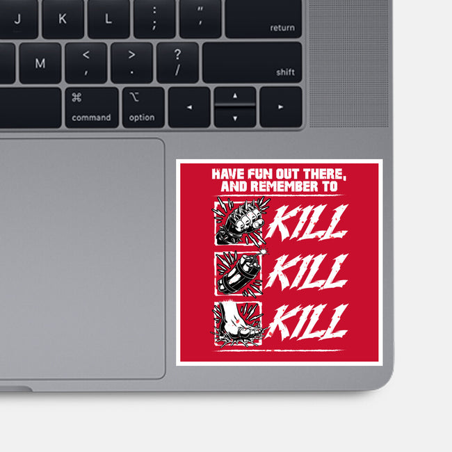 Dungeon Book Kill Quote-None-Glossy-Sticker-Studio Mootant