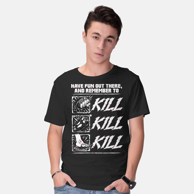 Dungeon Book Kill Quote-Mens-Basic-Tee-Studio Mootant