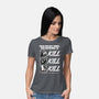 Dungeon Book Kill Quote-Womens-Basic-Tee-Studio Mootant
