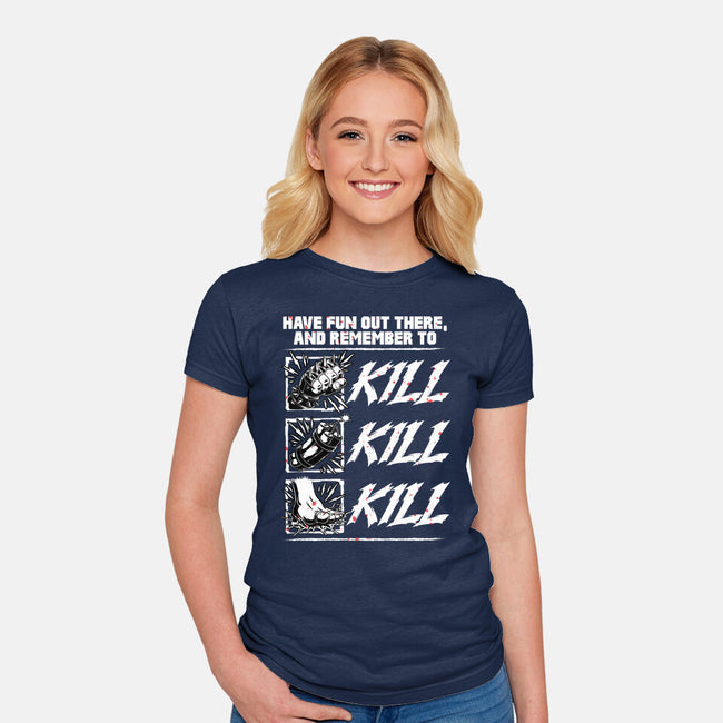 Dungeon Book Kill Quote-Womens-Fitted-Tee-Studio Mootant