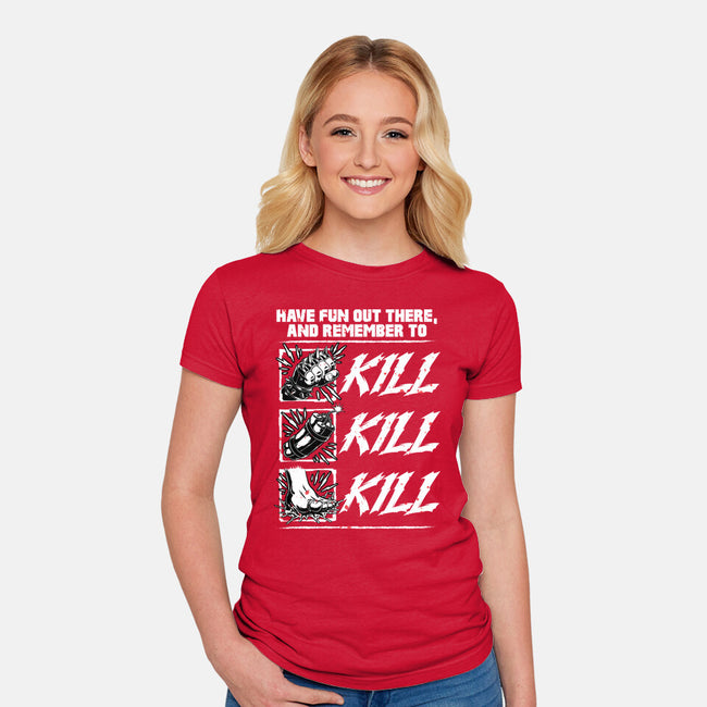 Dungeon Book Kill Quote-Womens-Fitted-Tee-Studio Mootant