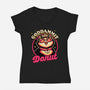 Dungeon Cat Princess Quote-Womens-V-Neck-Tee-Studio Mootant