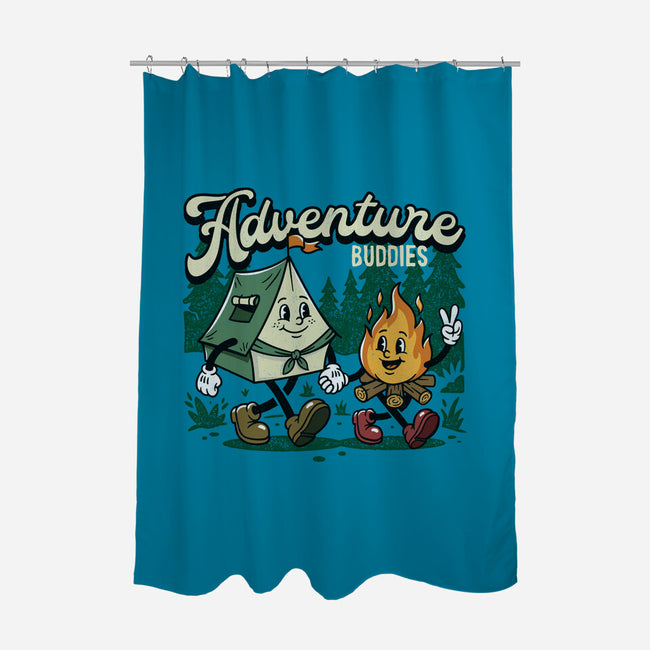Adventure Buddies-None-Polyester-Shower Curtain-OPIPPI