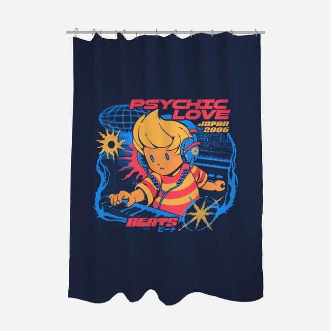Psychic Love Beats-None-Polyester-Shower Curtain-ilustrata