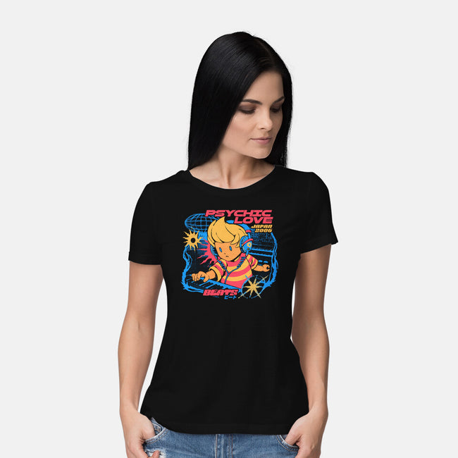Psychic Love Beats-Womens-Basic-Tee-ilustrata