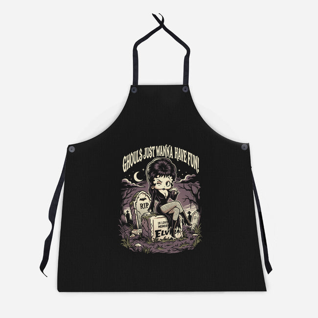Pinup Ghoul-Unisex-Kitchen-Apron-P1yu5h