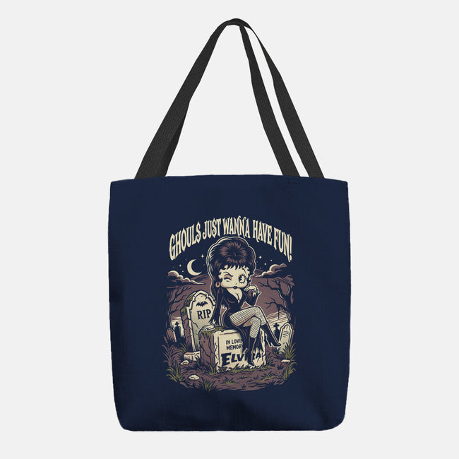 Pinup Ghoul-None-Basic Tote-Bag-P1yu5h