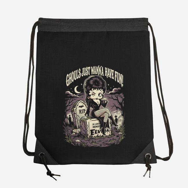 Pinup Ghoul-None-Drawstring-Bag-P1yu5h
