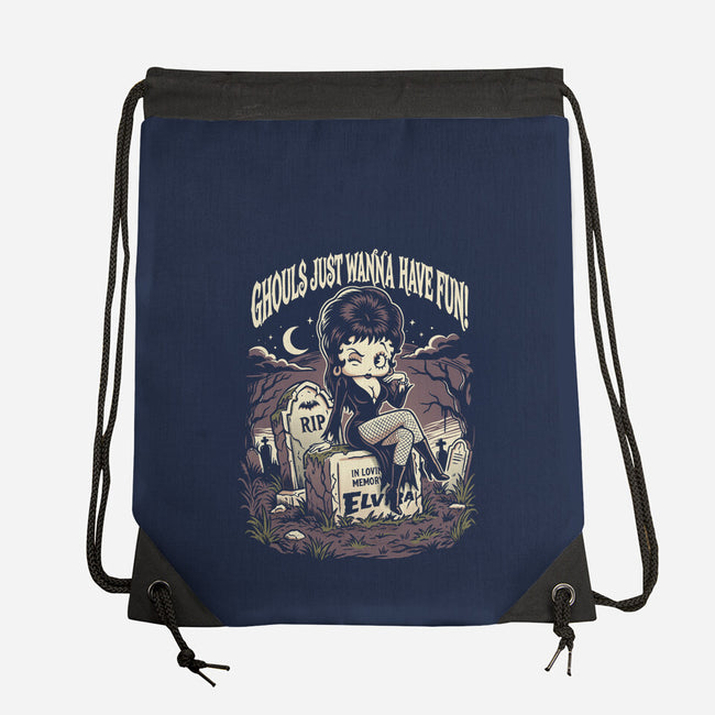 Pinup Ghoul-None-Drawstring-Bag-P1yu5h