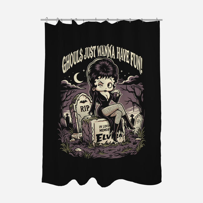 Pinup Ghoul-None-Polyester-Shower Curtain-P1yu5h