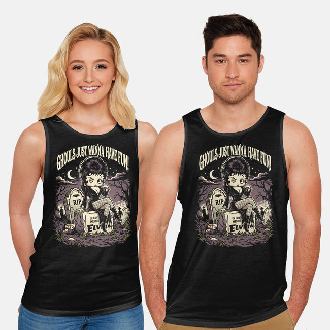 Pinup Ghoul-Unisex-Basic-Tank-P1yu5h