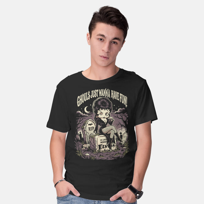 Pinup Ghoul-Mens-Basic-Tee-P1yu5h