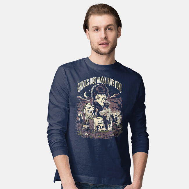 Pinup Ghoul-Mens-Long Sleeved-Tee-P1yu5h