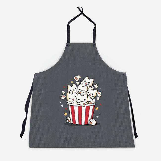 Pop Cat-Unisex-Kitchen-Apron-Vallina84