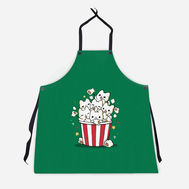Pop Cat-Unisex-Kitchen-Apron-Vallina84