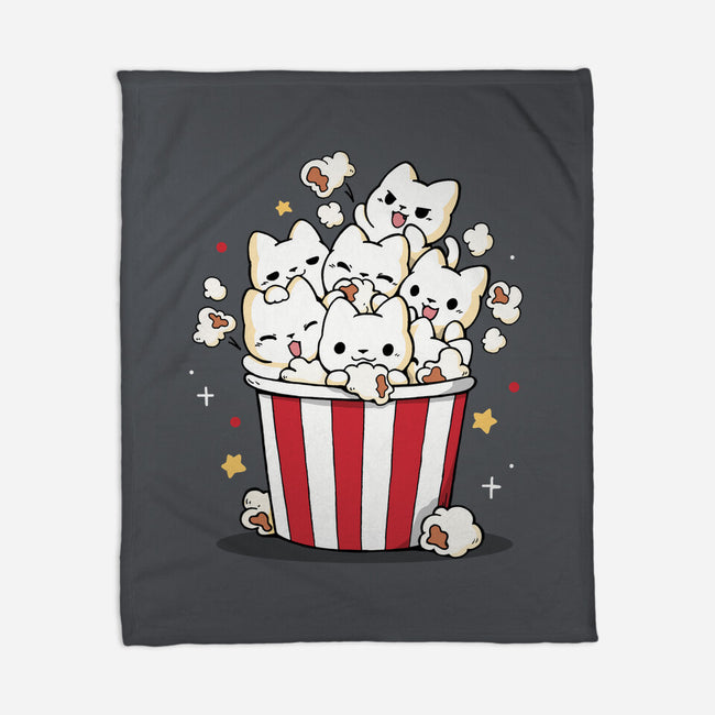 Pop Cat-None-Fleece-Blanket-Vallina84