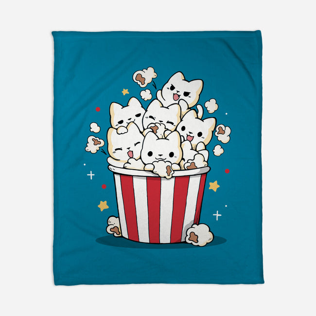 Pop Cat-None-Fleece-Blanket-Vallina84