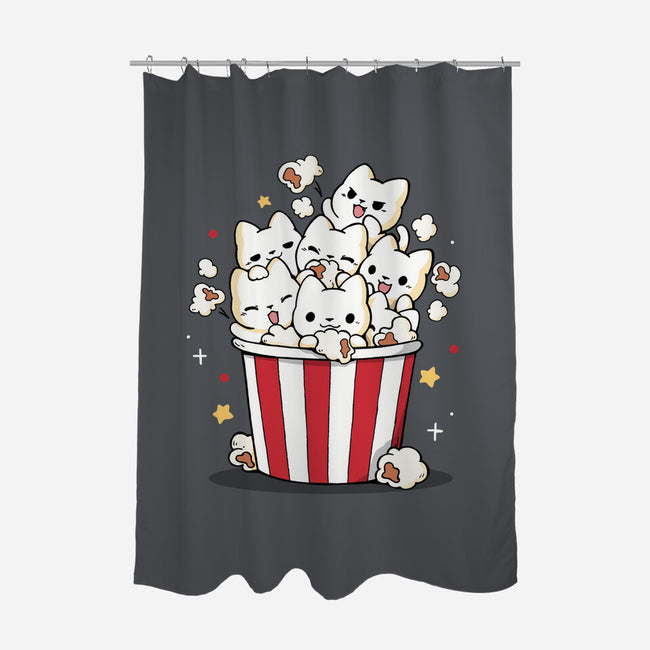 Pop Cat-None-Polyester-Shower Curtain-Vallina84