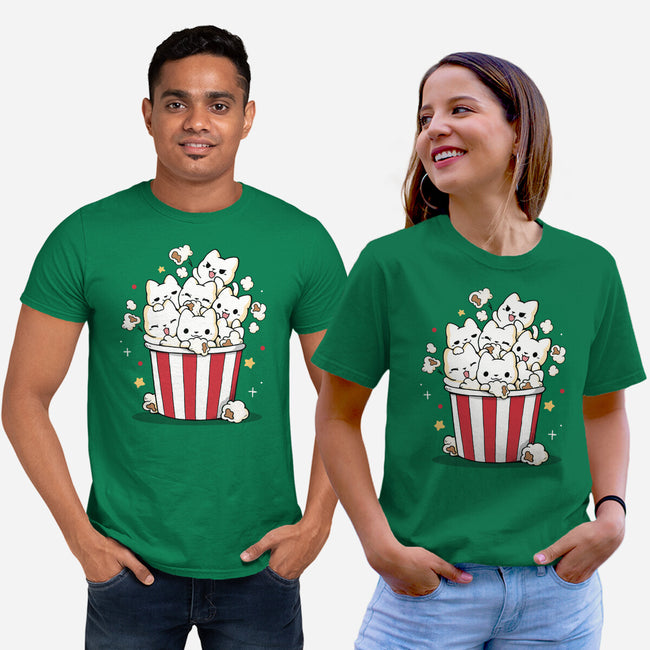 Pop Cat-Unisex-Basic-Tee-Vallina84