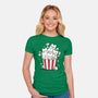 Pop Cat-Womens-Fitted-Tee-Vallina84
