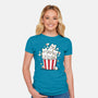 Pop Cat-Womens-Fitted-Tee-Vallina84