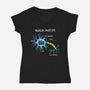 Neuron Cat-Womens-V-Neck-Tee-Vallina84