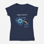 Neuron Cat-Womens-V-Neck-Tee-Vallina84