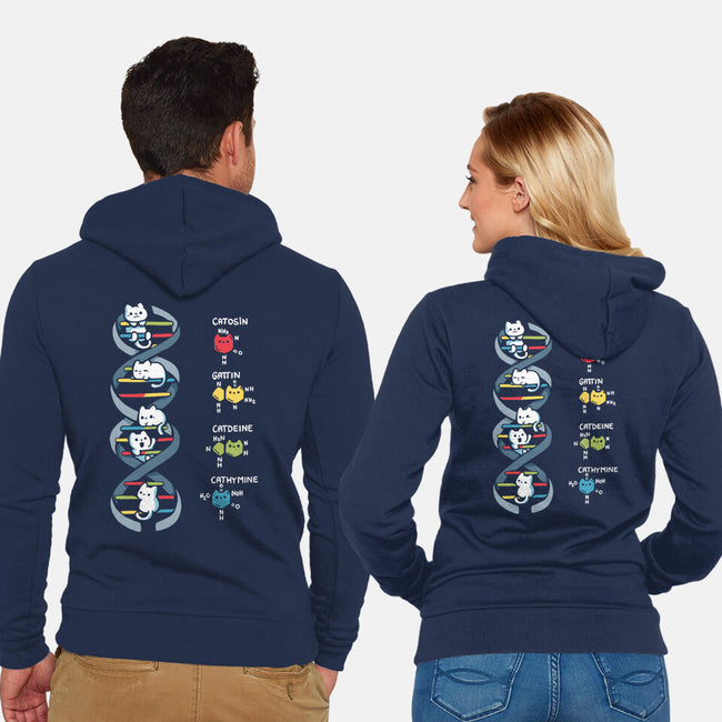 Dna Kitten-Unisex-Zip-Up-Sweatshirt-Vallina84