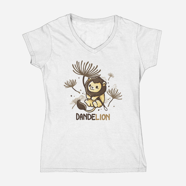 Dandelion-Womens-V-Neck-Tee-Vallina84