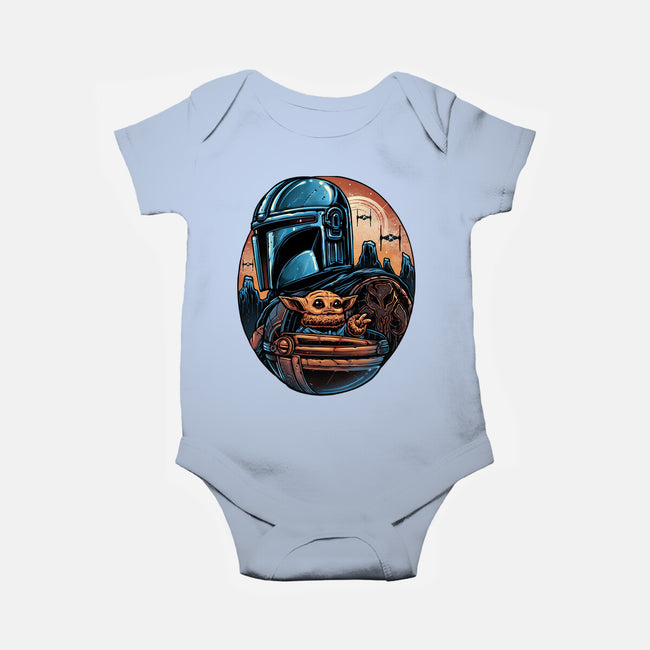 The Rise Against The Empire-Baby-Basic-Onesie-glitchygorilla