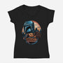 The Rise Against The Empire-Womens-V-Neck-Tee-glitchygorilla