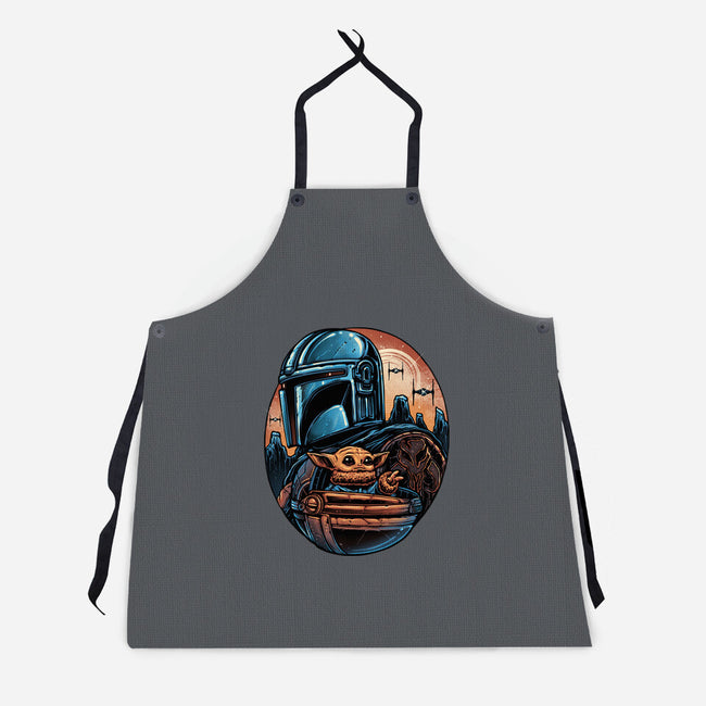 The Rise Against The Empire-Unisex-Kitchen-Apron-glitchygorilla