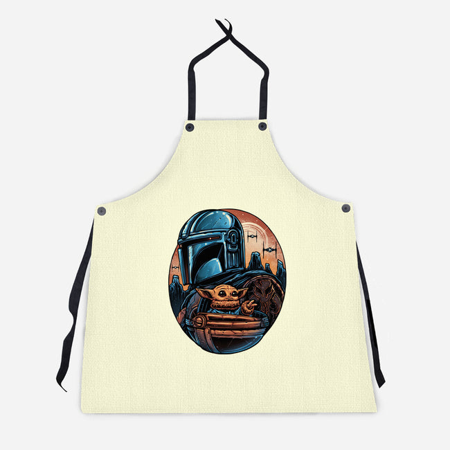 The Rise Against The Empire-Unisex-Kitchen-Apron-glitchygorilla
