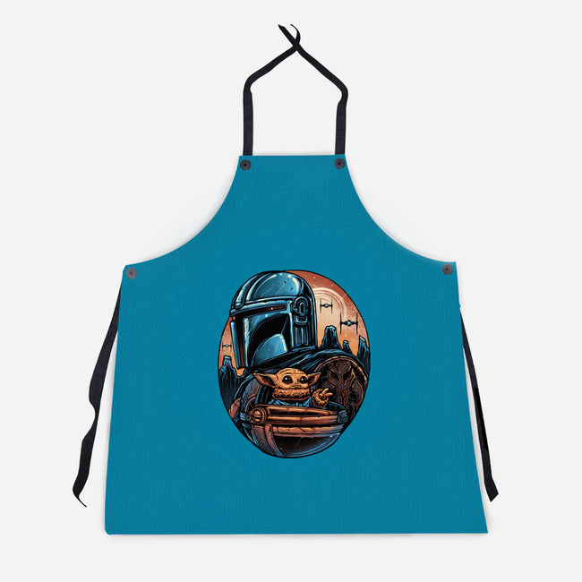 The Rise Against The Empire-Unisex-Kitchen-Apron-glitchygorilla
